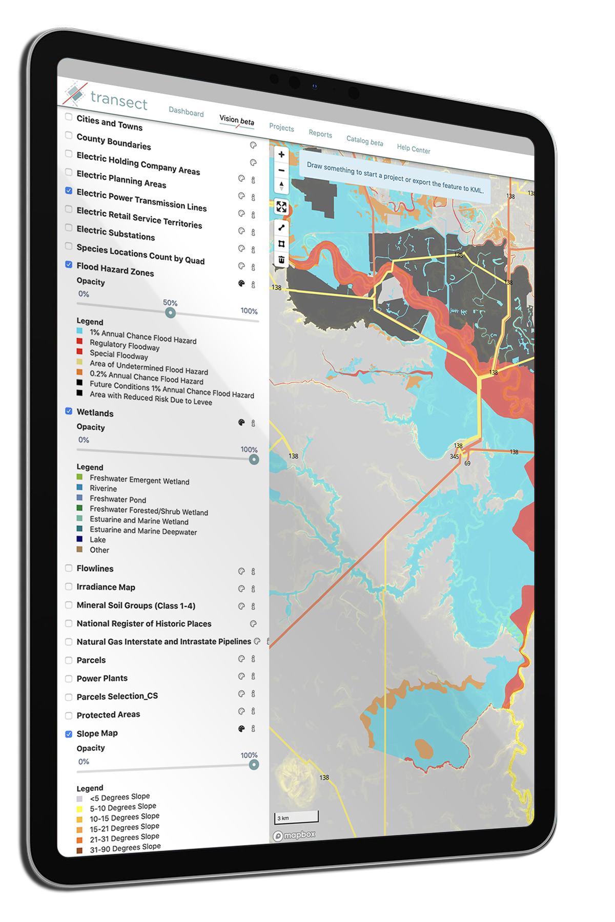 National Wetlands Inventory Mapping - MobileScreens Vision 02