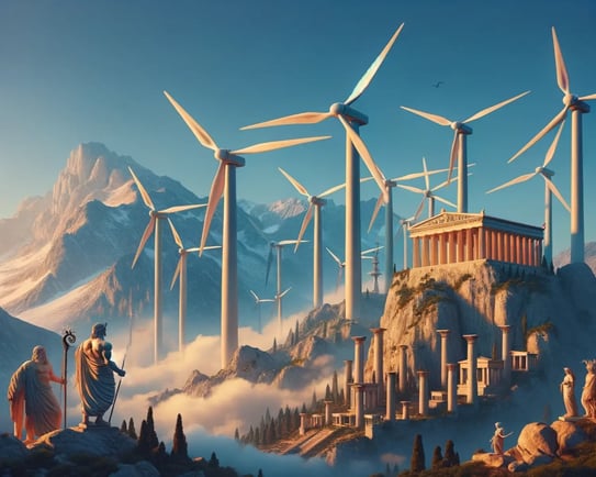 Olympus - wind farm- DALL-E