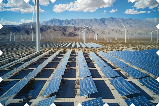 Solar and wind farm