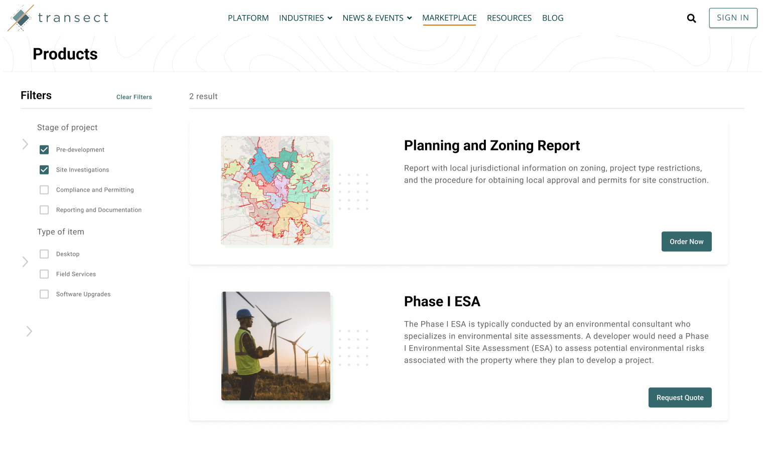 Order due diligence reports from our nationwide network of approved vendors